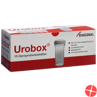 Urobox Harnprobenbehaelter 60ml Keimfrei 10 Stück