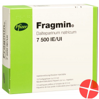Fragmin Injektionslösung 7500 E/0.3ml 10 Fertigspritzen 0.3ml