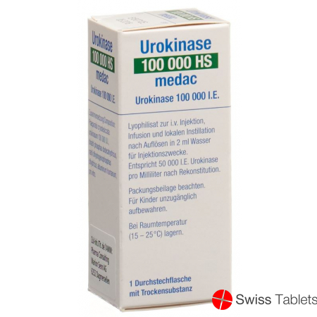 Urokinase Hs Medac Trockensubstanz 100000 E Durchstechflasche buy online