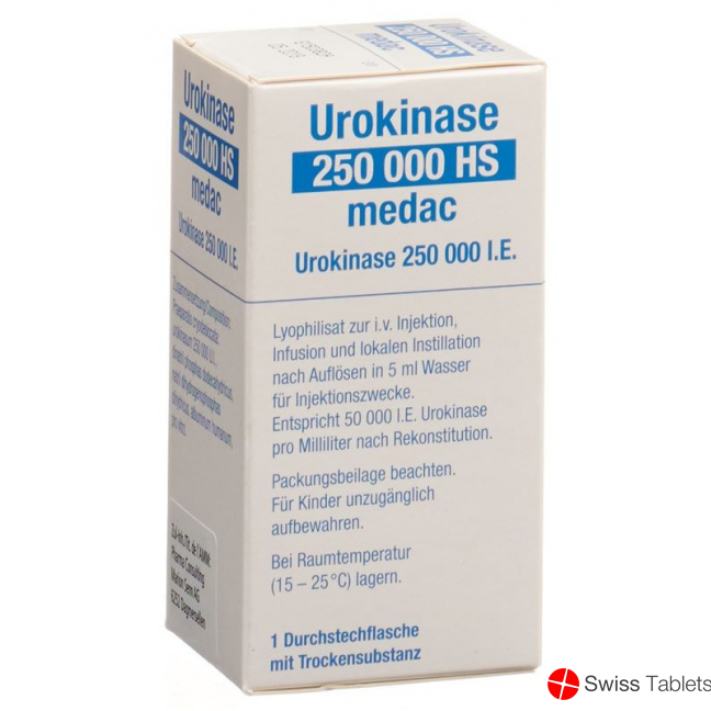 Urokinase Hs Medac Trockensubstanz 250000 E Durchstechflasche buy online