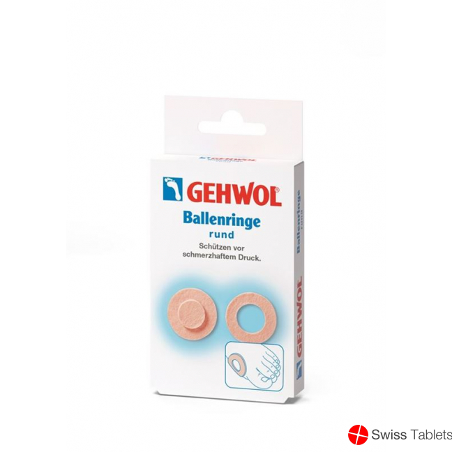 Gehwol Ballenringe Rund 6 Stück buy online