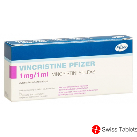 Vincristine Pfizer 1mg/ml 5 Durchstechflaschen 1ml buy online