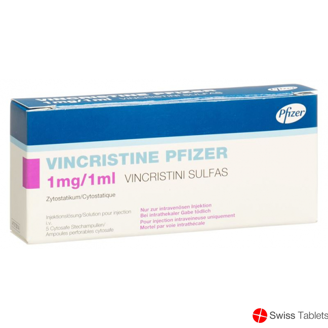 Vincristine Pfizer 1mg/ml 5 Durchstechflaschen 1ml buy online