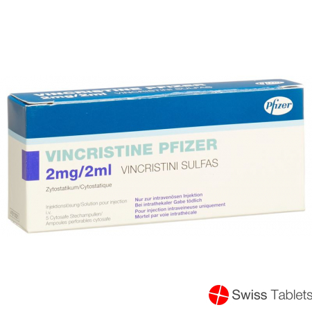 Vincristine Pfizer 2mg/2ml 5 Durchstechflaschen 2ml buy online