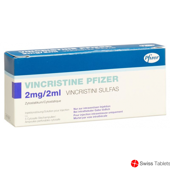 Vincristine Pfizer 2mg/2ml 5 Durchstechflaschen 2ml buy online