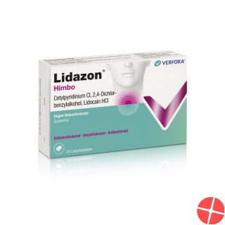 Lidazon Himbeer 24 Lutschtabletten