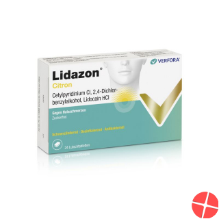 Lidazon Zitrone 24 Lutschtabletten