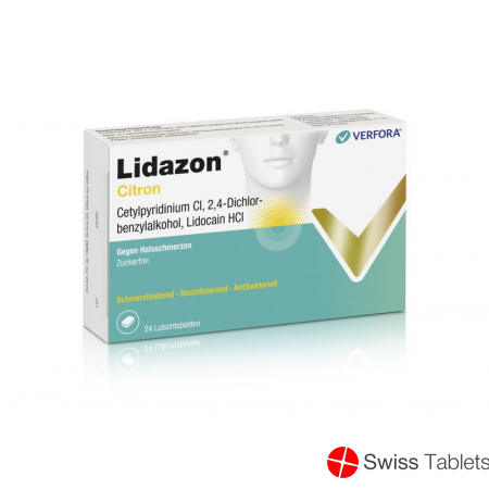 Lidazon Zitrone 24 Lutschtabletten buy online