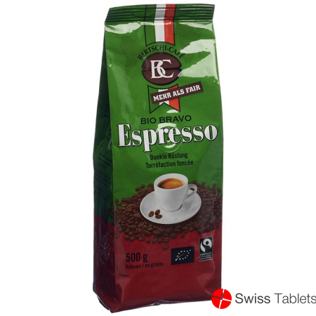 BC Bertschi-Café Bio Bravo Espresso Bohnen Beutel 500g buy online