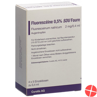 Fluoresceine 0.5% Augentropfen 20 Monodosis 0.4ml