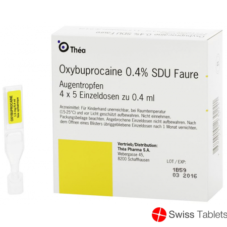 Oxybuprocaine Augentropfen 0.4% 20 Monodosis 0.4ml buy online