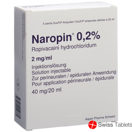 Naropin Injektionslösung 0.2% 5 Duofit Ampullen 20ml buy online