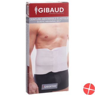 Gibaud Leibgürtel Velcro 24cm 121-135cm Weiss