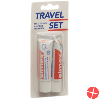 Elmex Rot Zahnpasta Taschenset 2x 12ml