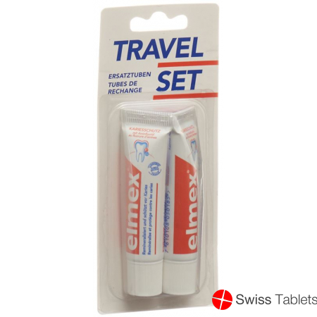 Elmex Rot Zahnpasta Taschenset 2x 12ml buy online