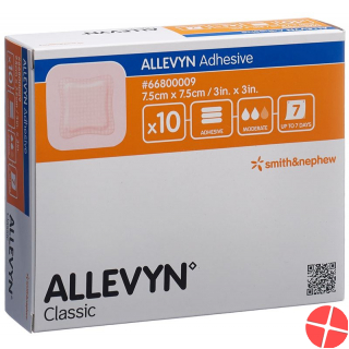 Allevyn Adhesive Wundkompressen 7.5x7.5cm 10 Stück