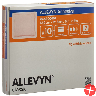 Allevyn Adhesive Wundkompressen 12.5x12.5cm 10 Stück