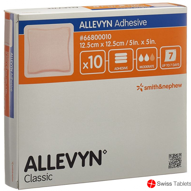 Allevyn Adhesive Wundkompressen 12.5x12.5cm 10 Stück buy online