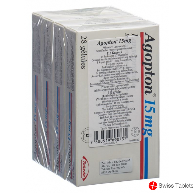 Agopton 15 Kapseln 15mg 112 Stück buy online