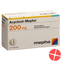 Acyclovir 200mg 25 Tabletten