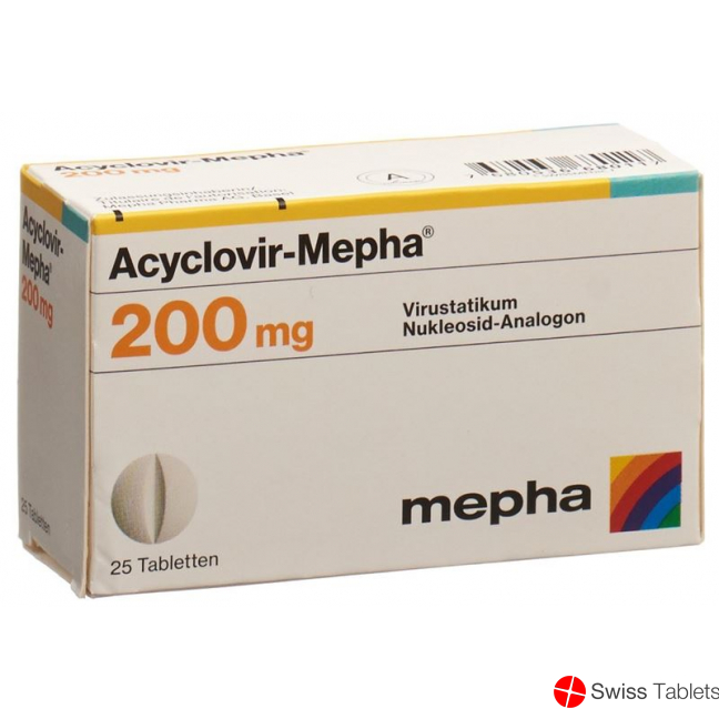 Acyclovir 200mg 25 Tabletten buy online