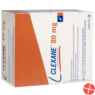 Clexane 80mg/0.8ml 10 Fertigspritzen 0.8ml