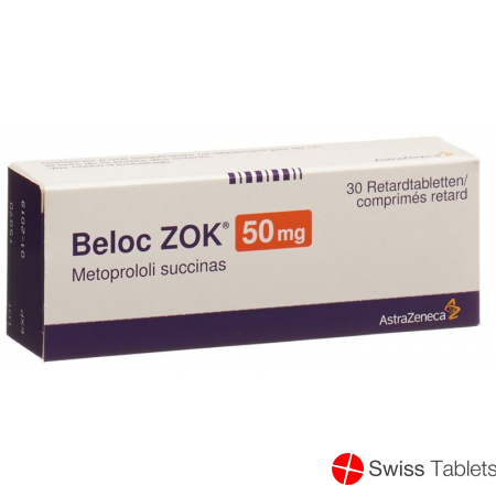 Beloc Zok 50 Retard Tabletten 50mg 30 Stück buy online