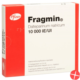 Fragmin Injektionslösung 10000 E/0.4ml 5 Fertigspritzen 0.4ml