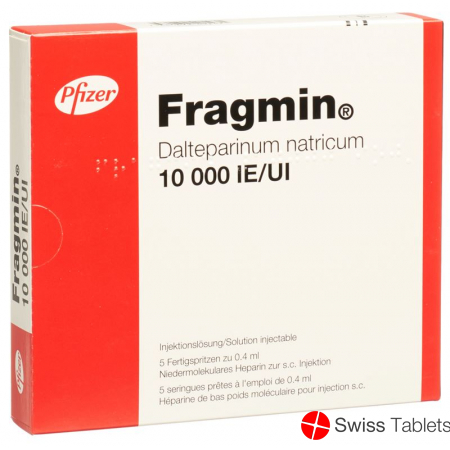 Fragmin Injektionslösung 10000 E/0.4ml 5 Fertigspritzen 0.4ml buy online