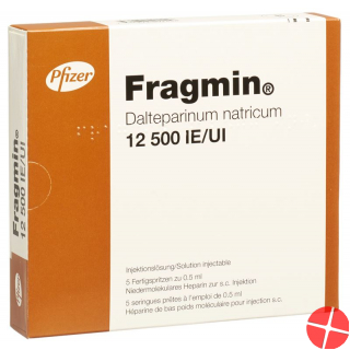 Fragmin Injektionslösung 12500 E/0.5ml 5 Fertigspritzen 0.5ml