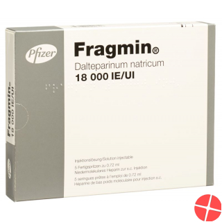 Fragmin Injektionslösung 18000 E/0.72ml 5 Fertigspritzen 0.72 M