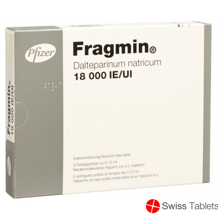 Fragmin Injektionslösung 18000 E/0.72ml 5 Fertigspritzen 0.72 M buy online