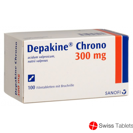 Depakine Chrono Filmtabletten 300mg Teilbar 100 Stück buy online Depakine Chrono Filmtabletten 300mg Teilbar 100 Stück buy online
