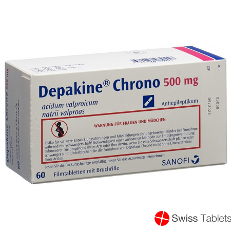 Depakine Chrono Filmtabletten 500mg Teilb 60 Stück buy online Depakine Chrono Filmtabletten 500mg Teilb 60 Stück buy online