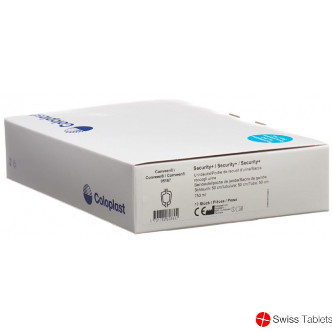 Conveen Security Plus Beinbeutel Unsteril 750ml 50cm 10 Stück buy online