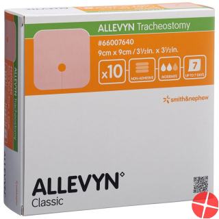 Allevyn Tracheostomy Wundkompressen 9cmx9cm 10 Beutel