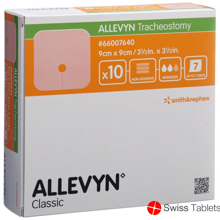 Allevyn Tracheostomy Wundkompressen 9cmx9cm 10 Beutel buy online