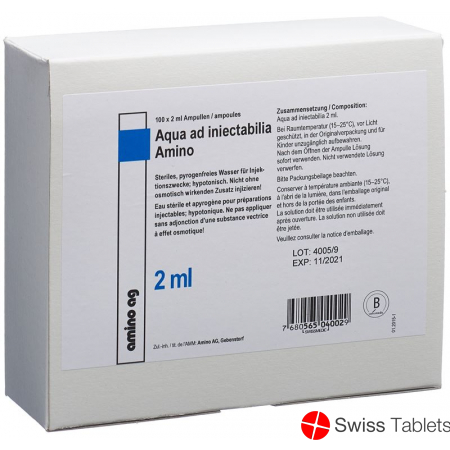 Aqua Ad Injektion Amino Injektionslösung 2ml Ampullen 100 Stück buy online