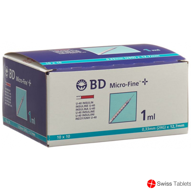 BD Microfine+ U40 Insulin Spritze 100x 1ml buy online