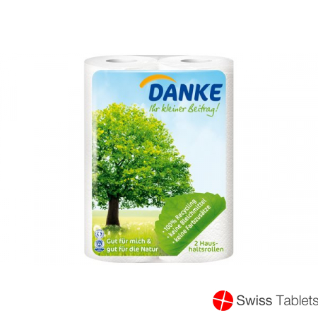 DANKE Haushaltstücher 3 Lagen 2 Rollen buy online