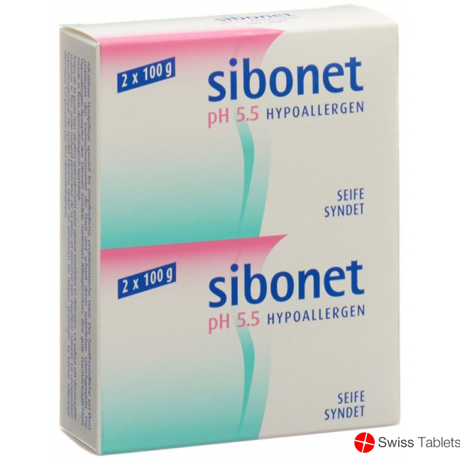 Sibonet Seife Ph 5.5 Hypoallergen 2x 100g buy online