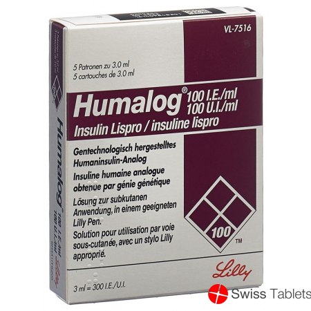 Humalog Injektionslösung F Pen 5 Ampullen 3ml buy online