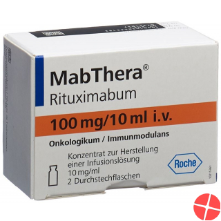 Mabthera Infusionskonzentrat 100mg/10ml 2 Ampullen 10ml