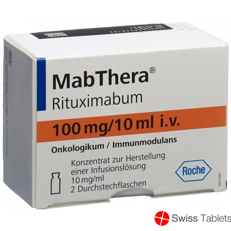 Mabthera Infusionskonzentrat 100mg/10ml 2 Ampullen 10ml buy online