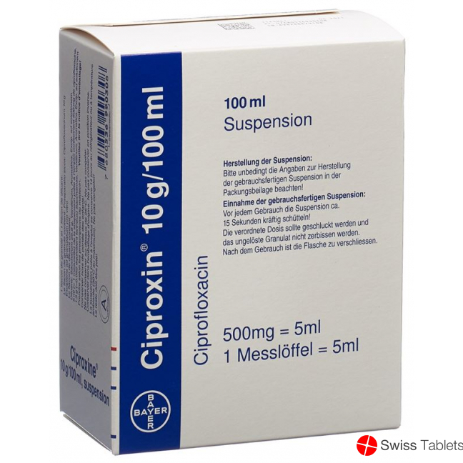 Ciproxin Suspension 10g/100ml 100ml buy online
