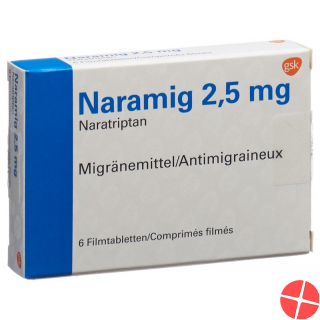 Naramig Tabletten 2.5mg 6 Stück Naramig Tabletten 2.5mg 6 Stück