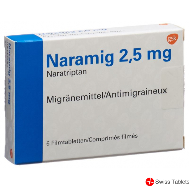 Naramig Tabletten 2.5mg 6 Stück buy online