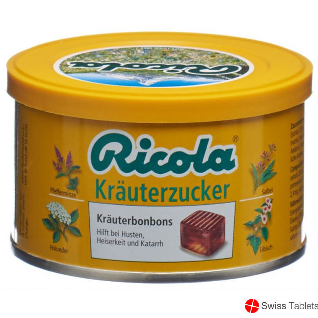 Ricola Kräuterzucker Pastillen 2.5g Dose 100g buy online