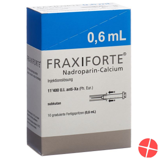 Fraxiforte 0.6ml Injektionslösung 10 Fertigspritzen 0.6ml