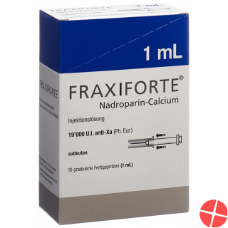 Fraxiforte 1ml Injektionslösung 10 Fertigspritzen 1ml